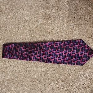 Silk pink and purple tie